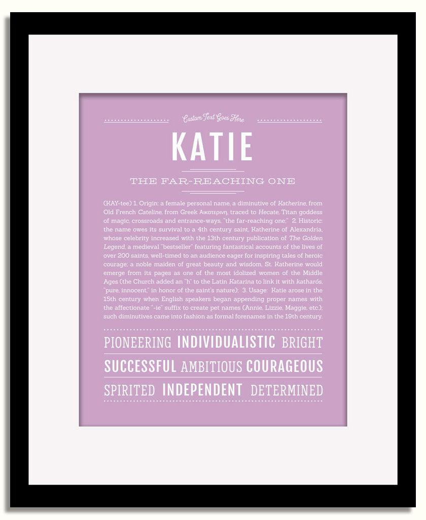 Frame Options | Lilac | Black Frame, Matted