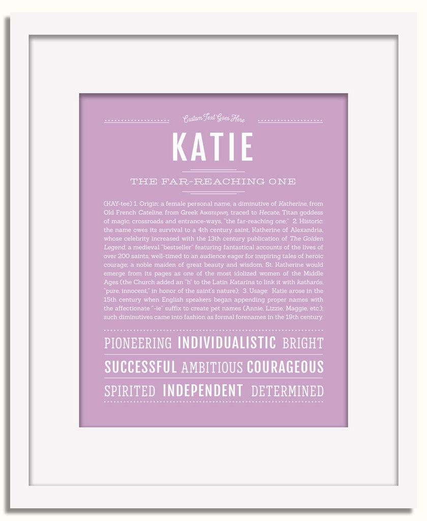 Frame Options | Lilac | White Frame, Matted