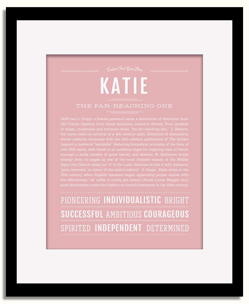 Frame Options | Dusty Rose | Black Frame, Matted