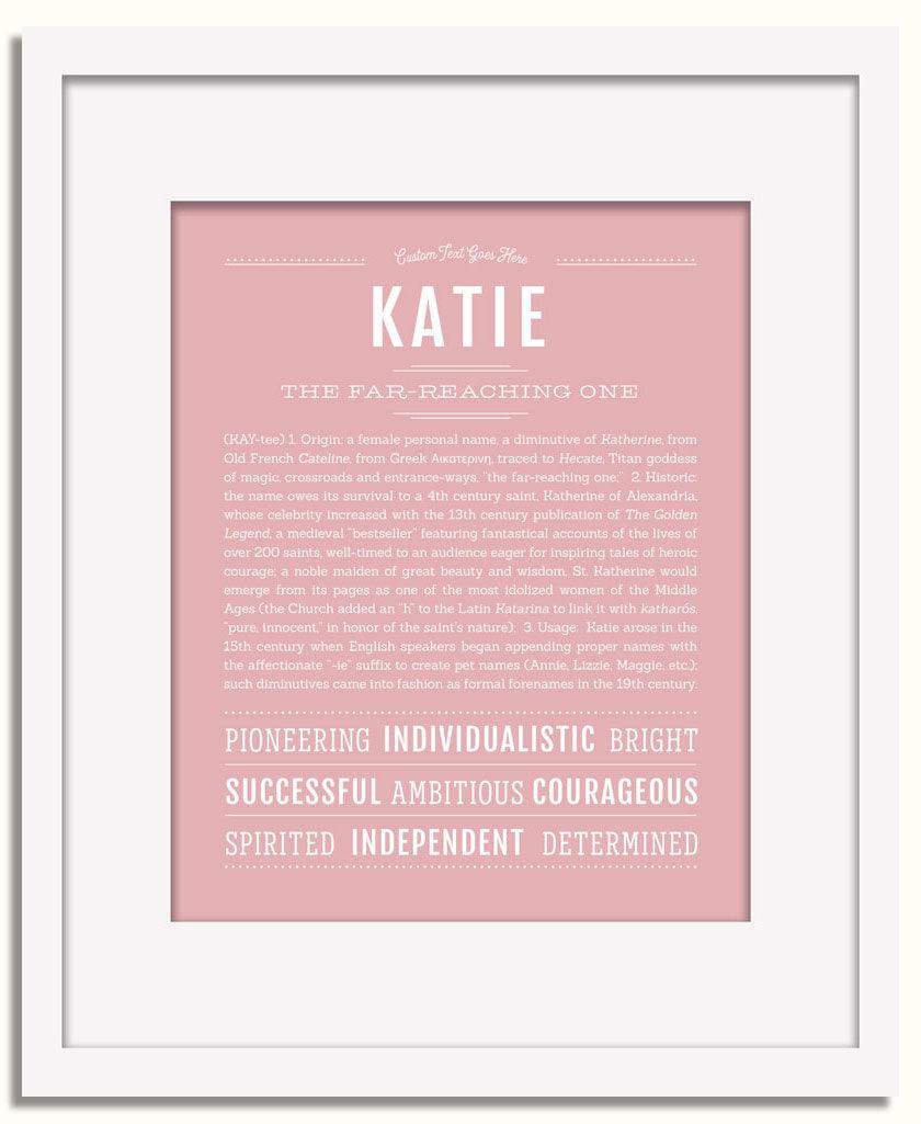 Frame Options | Dusty Rose | White Frame, Matted