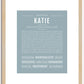 Katie | Name Art Print