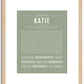 Katie | Name Art Print