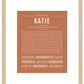 Katie | Name Art Print