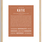 Katie | Name Art Print