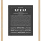 Katrina | Name Art Print