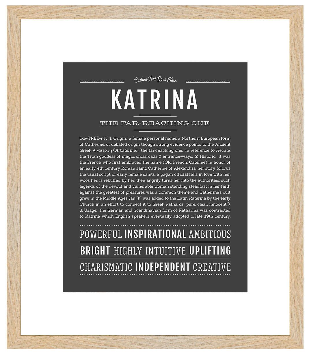 Katrina | Name Art Print