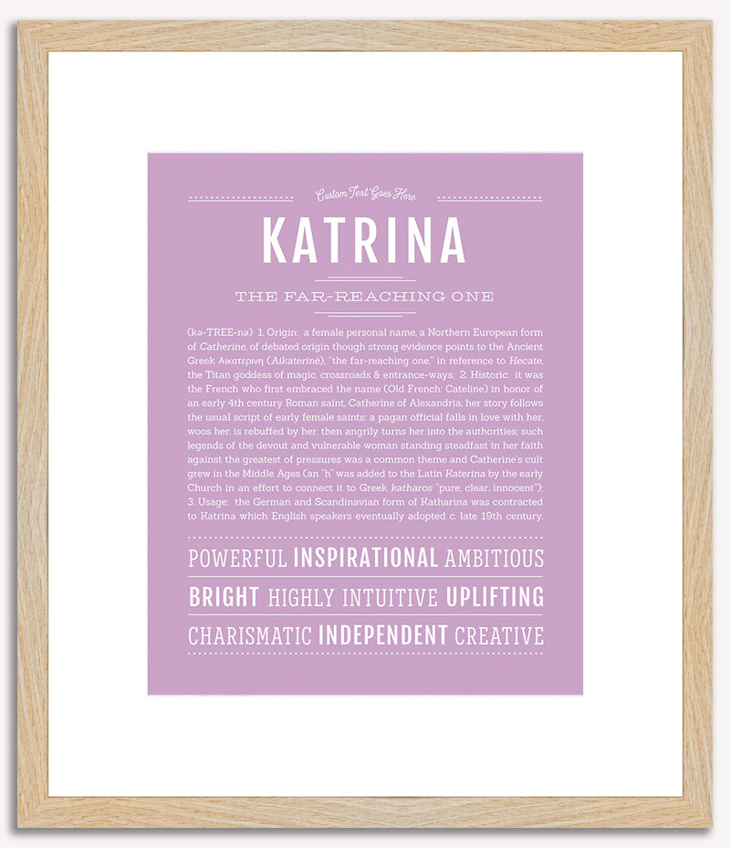 Katrina | Name Art Print