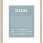 Katrina | Name Art Print