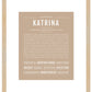 Katrina | Name Art Print