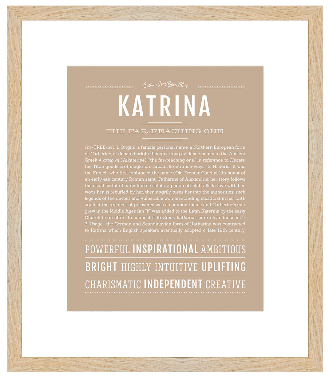 Katrina | Name Art Print