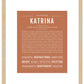 Katrina | Name Art Print