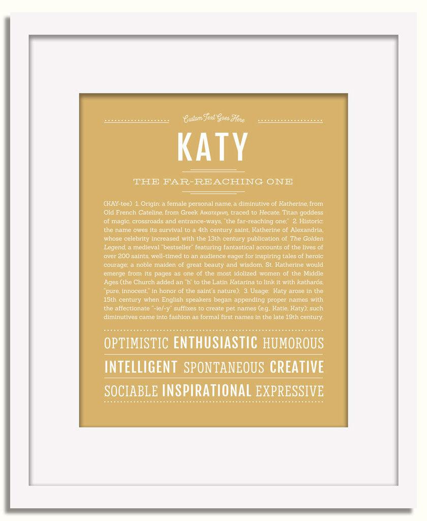 Frame Options | Matte Gold | White Frame, Matted