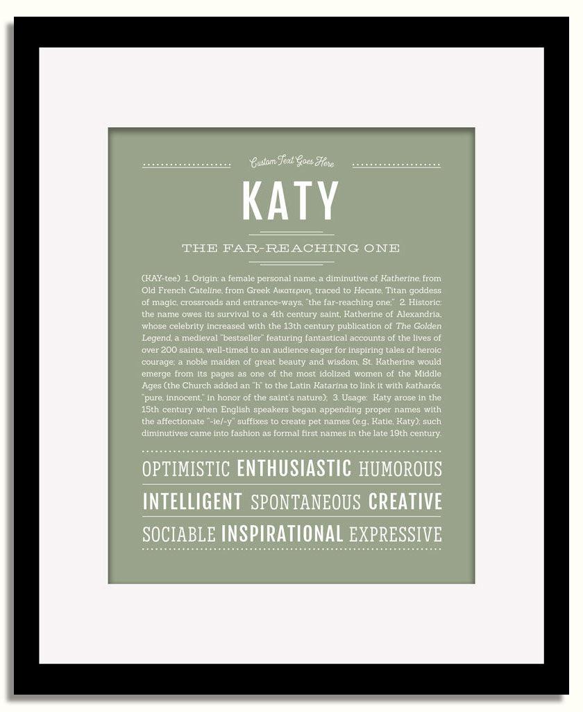 Frame Options | Sage | Black Frame, Matted