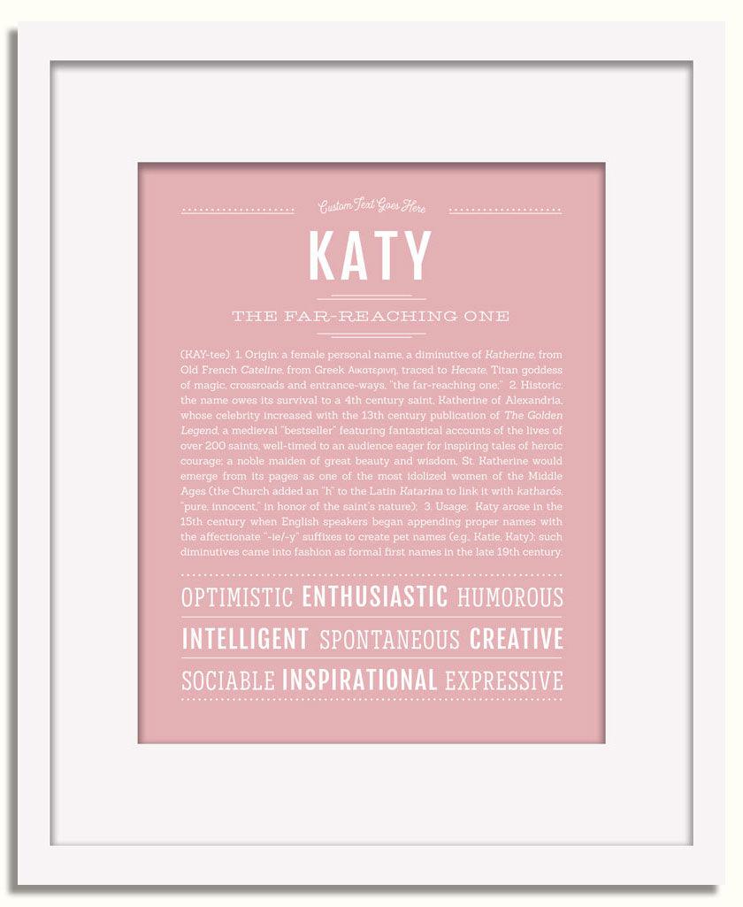 Frame Options | Dusty Rose | White Frame, Matted