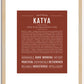 Katya | Name Art Print