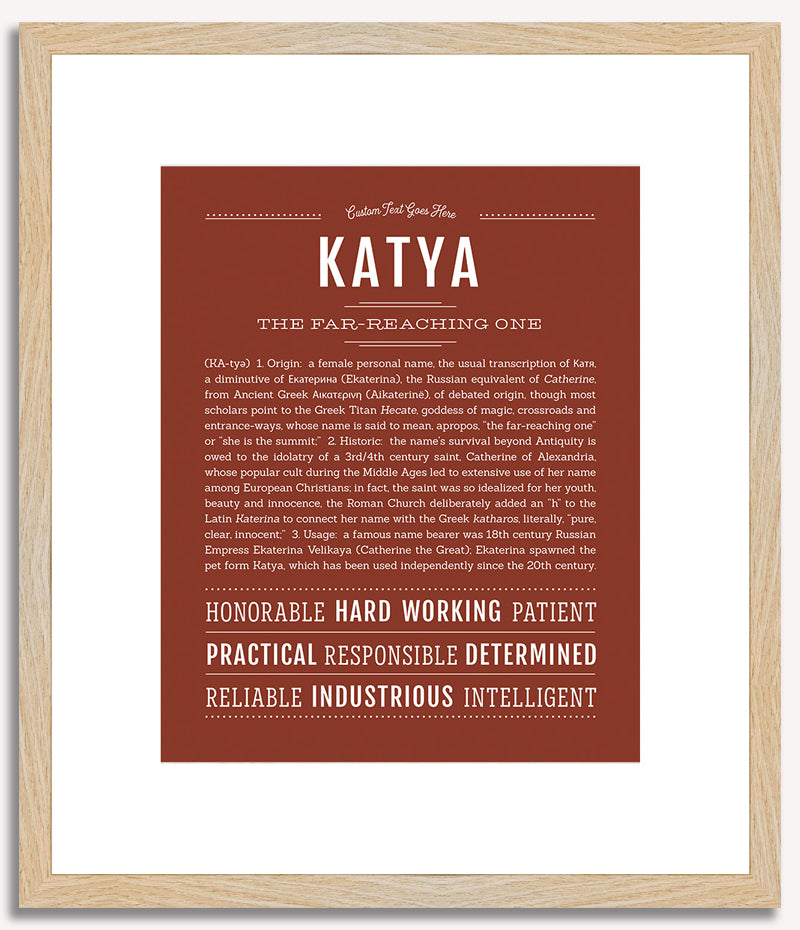 Katya | Name Art Print