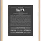 Katya | Name Art Print