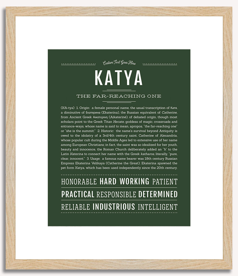 Katya | Name Art Print