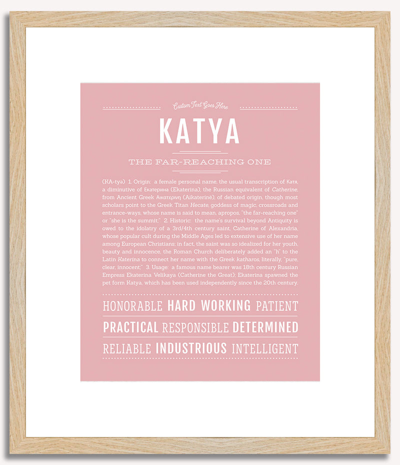 Katya | Name Art Print