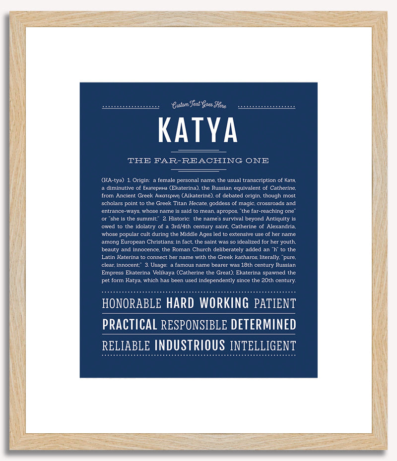 Katya | Name Art Print