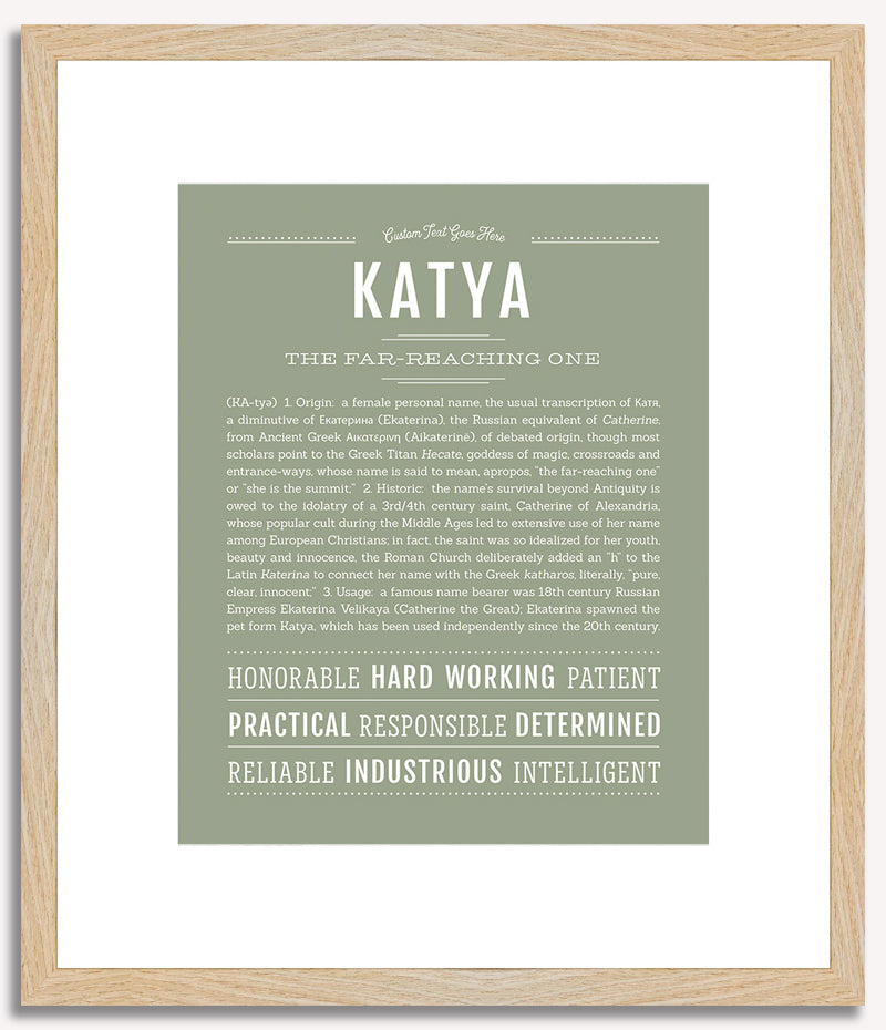 Katya | Name Art Print