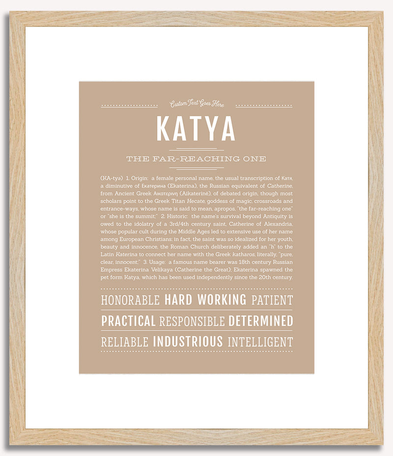 Katya | Name Art Print