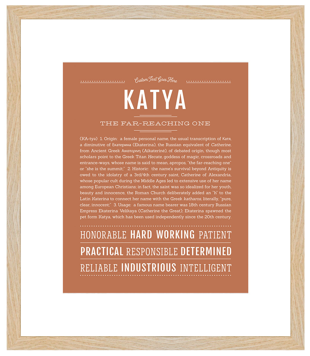 Katya | Name Art Print