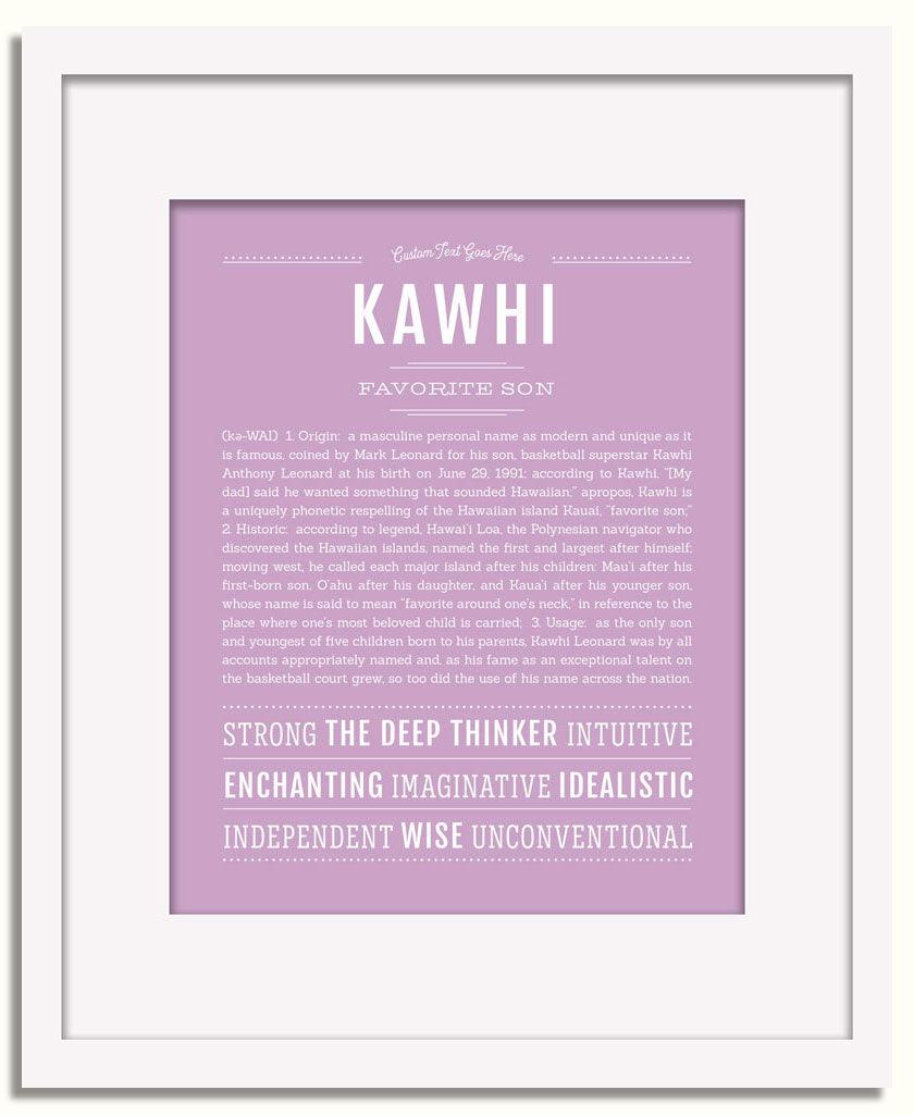 Frame Options | Lilac | White Frame, Matted