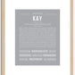 Kay | Name Art Print