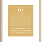 Kay | Name Art Print