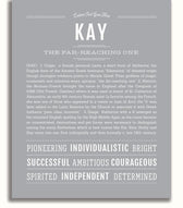 Kay | Name Art Print – Name Stories