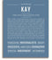 Kay | Name Art Print – Name Stories