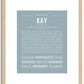 Kay | Name Art Print