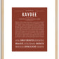 Kaydee | Name Art Print