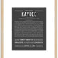 Kaydee | Name Art Print