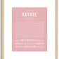 Kaydee | Name Art Print