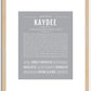 Kaydee | Name Art Print