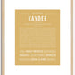 Kaydee | Name Art Print