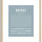 Kaydee | Name Art Print