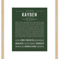 Kayden | Name Art Print