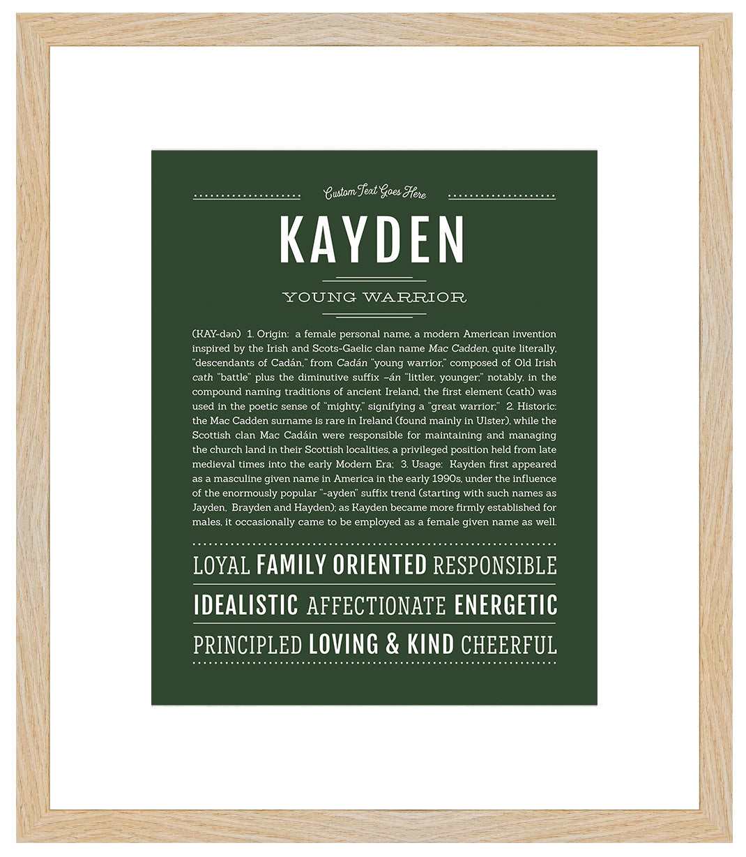 Kayden | Name Art Print