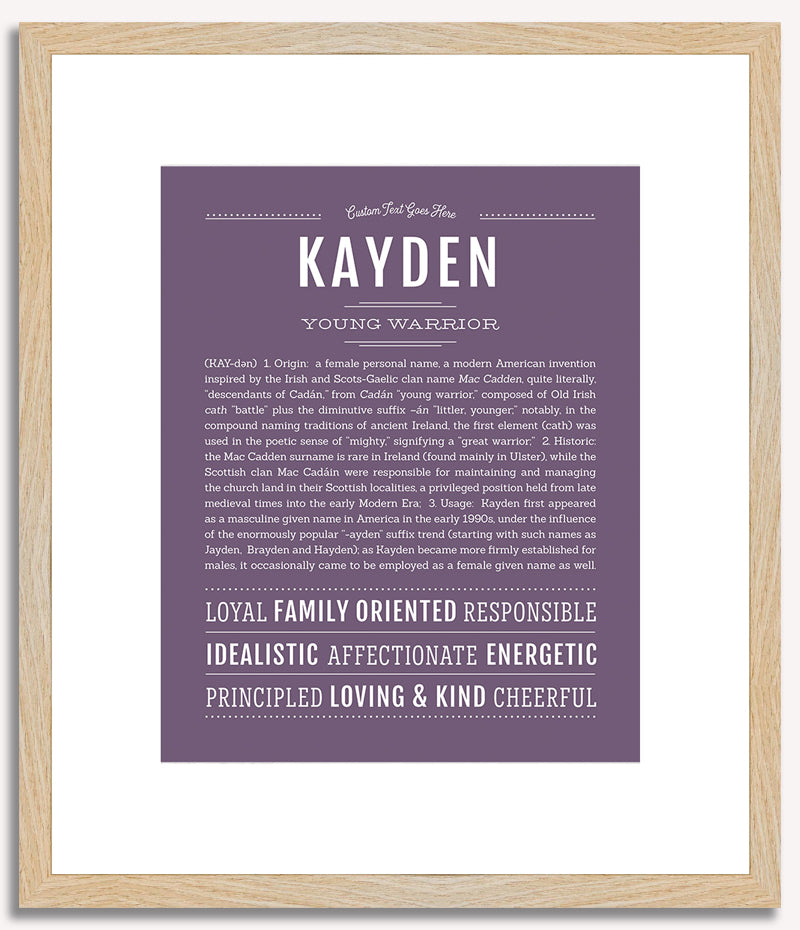 Kayden | Name Art Print