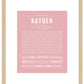 Kayden | Name Art Print