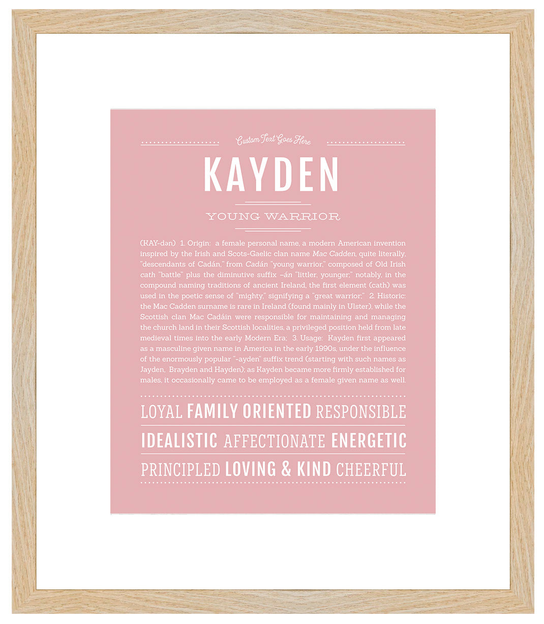 Kayden | Name Art Print