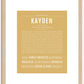 Kayden | Name Art Print