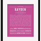 Frame Options | Dark Pink | Black Frame, Matted