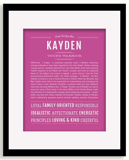 Frame Options | Dark Pink | Black Frame, Matted