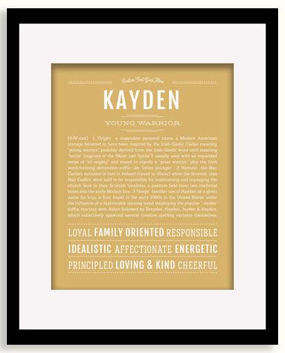 Frame Options | Matte Gold | Black Frame, Matted