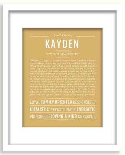 Frame Options | Matte Gold | White Frame, Matted