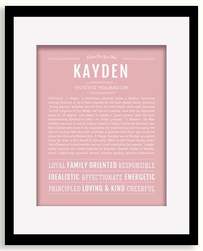 Frame Options | Dusty Rose | Black Frame, Matted